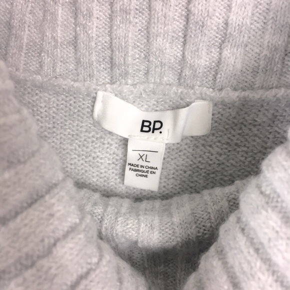 BP Longline Cowl Neck Sweater In Grey Light Heather - Picture 2 of 5